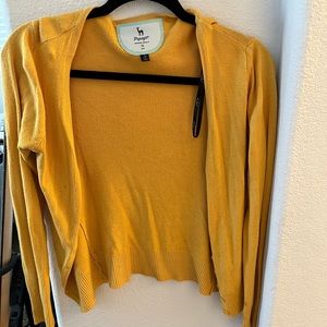 Papaya Womens Mustard Cardigan size Small